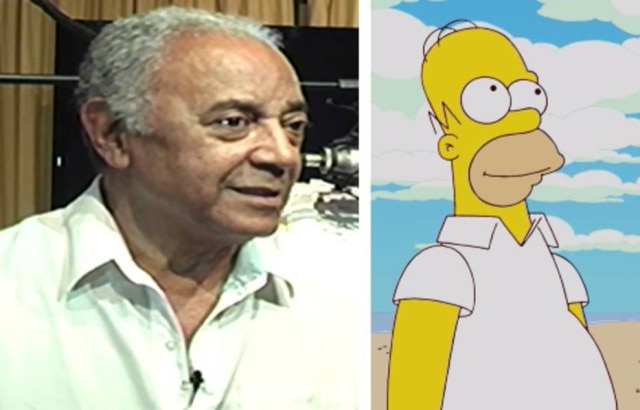 YouTube / @Locutores & Dubladoress p | YouTube / @Animation on FOX Waldyr Sant'anna e seu personagem mais conhecido, Homer SImpson.