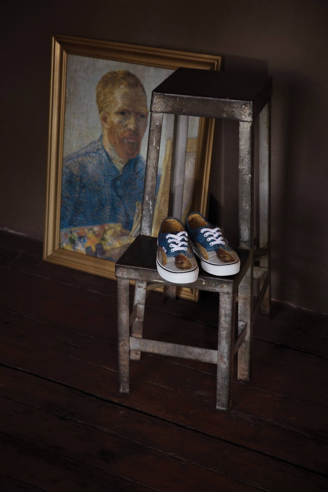 Divulgação/Vans O famoso auto-retrato de Van Gogh é uma das peças que faz parte da coleção