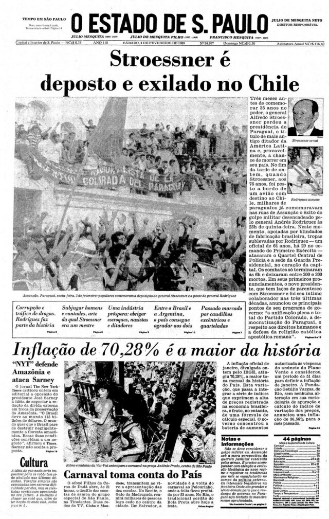 Capa O Globo Edição Segunda,26 de Junho de 2023