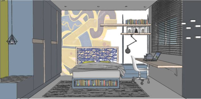 Patricia Penna Arquitetura & Design Cabeceira da cama com cordas trançadas compõem a decoração