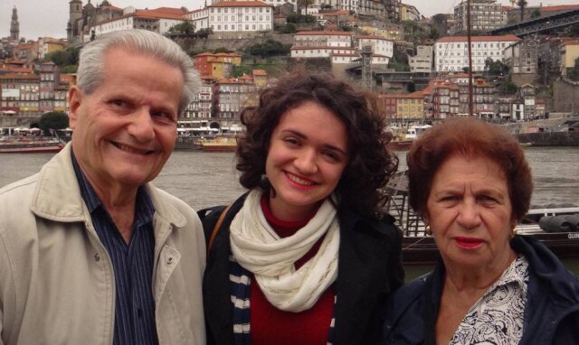 cedida por Taíssa Maia Taíssa Maia com os avós Maria José Maia e Alberto Maia