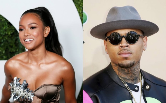 REUTERS/Danny Moloshok A modelo Karrueche Tran alega que Chris Brown está ameaçando atirar nela e desrespeitando a ordem de restrição.