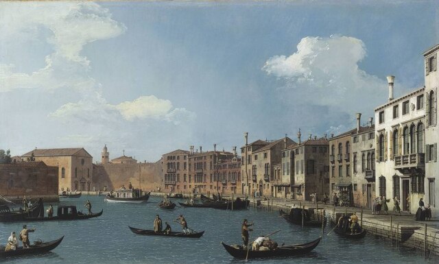 Canaletto Vista do Canal de Santa Chiara, Veneza, de Canaletto. Museu Cognacq-Jay
