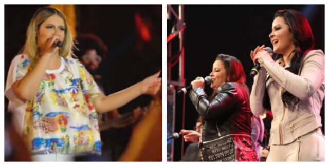 YouTube / @Marília Mendonça/ Carol Caminha/Globo/Divulgação Marília Mendonça e Maiara e Maraisa farão live a pedido dos fãs