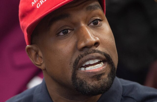 Saul Loeb/AFP Conta do rapper Kanye West foi suspensa por 24 horas do Instagram por violar as políticas da rede.