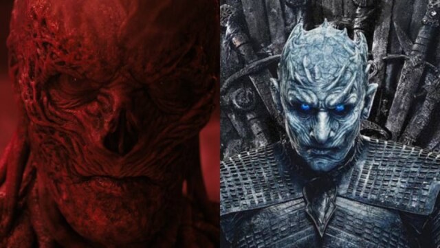Netflix e HBO À esquerda, Vecna, o vilão de 'Stranger Things', e à direita, o Rei da Noite, vilão de 'Game of Thrones'.