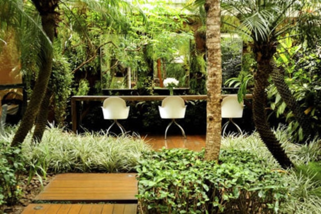 Divulgação Os jardins do salão de Marcos Proença