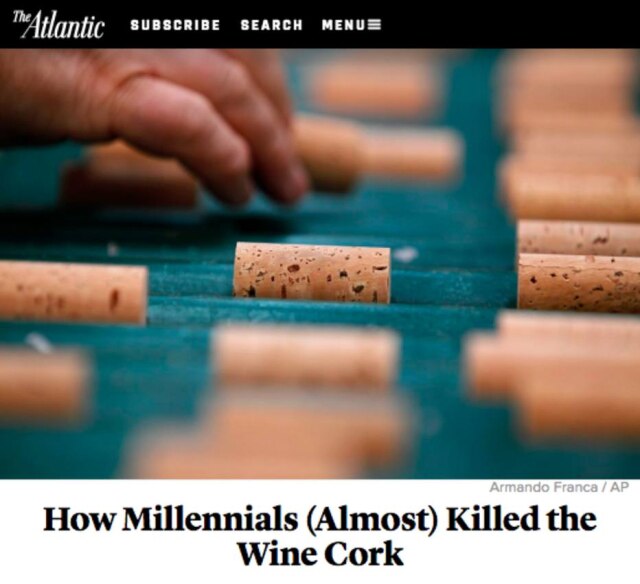 Reprodução/Buzzfeed Como os Millennials (quase) acabaram com a rolha de vinho.