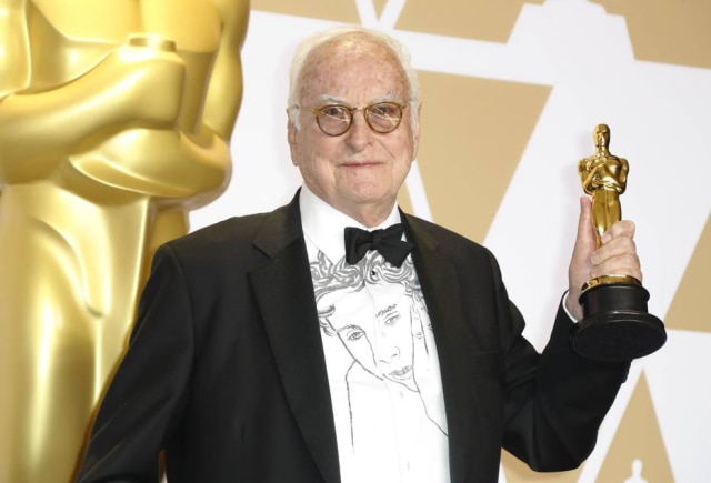 EFE/EPA/PAUL BUCK James Ivory ganhou o Oscar de Melhor Roteiro Adaptado por 'Me Chame Pelo Seu Nome'