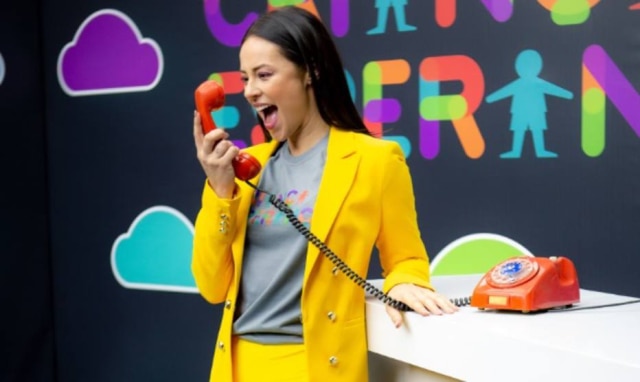 Fabiano Battaglin / Globo / Divulgação Paolla Oliveira como Vivi Guedes, sua personagem em 'A Dona do Pedaço', durante campanha do Criança Esperança 2019.