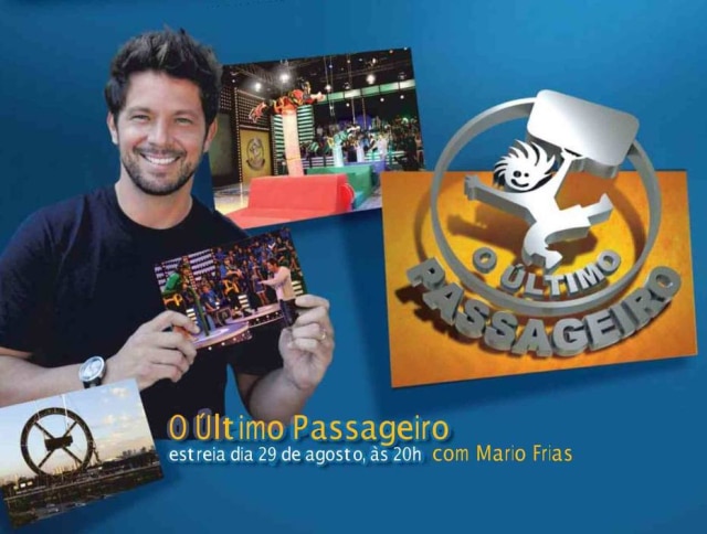 Acervo Estadão Anúncio do programa 'O Último Passageiro' com Mário Frias