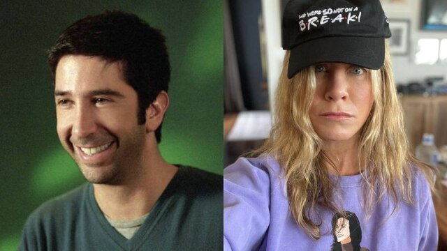 REUTERS/Dreamworks/Kelvin Jones e Reprodução Instagram / @jenniferaniston David Schwimmer e Jennifer Aniston tiveram uma atração durante a série 'Friends'.