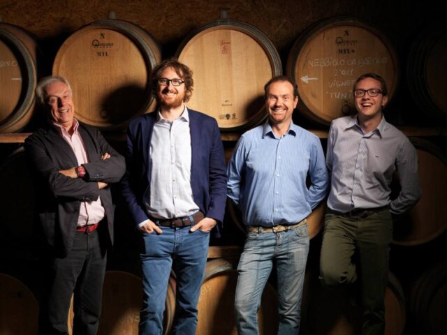 Divulgação Em família: o produtor italiano Gianni Gagliardo, Stefano Gagliardo; Alberto Gagliardo e Paolo Gagliardo estarão na megadegustação