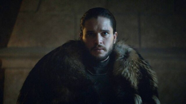 HBO Kit Harrington como Jon Snow na série 'Game of Thrones'.
