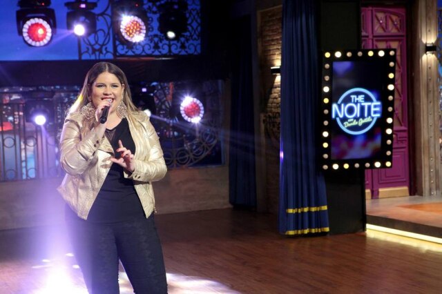 Lourival Ribeiro/SBT/Divulgação Marília Mendonça foi convidada do 'The Noite', onde falou sobre seu recente término de relacionamento.