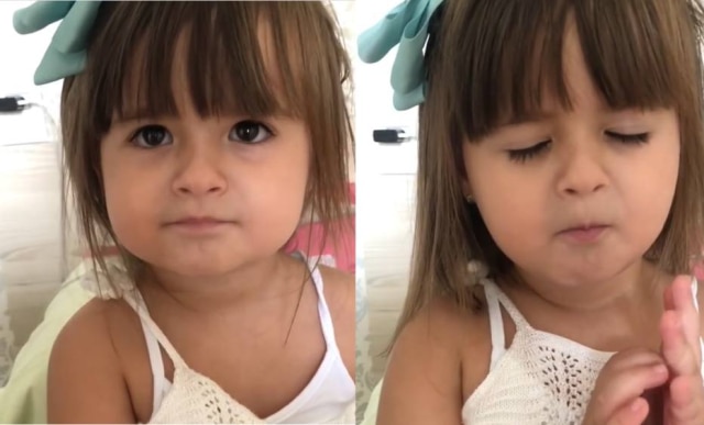 Instagram / @jujuteofilo Juju Teofilo, que aparece no vídeo, tem 4 anos de idade, e mais de 900 mil seguidores