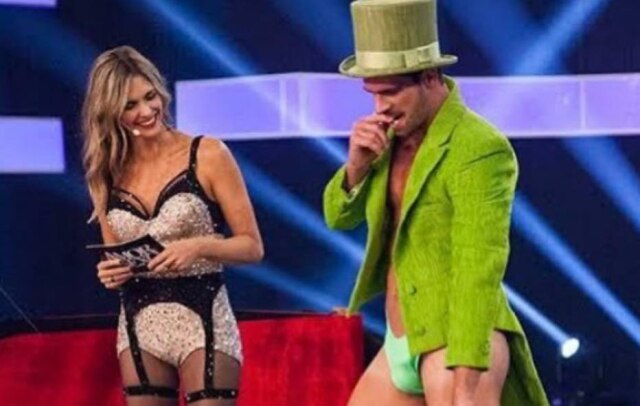 Instagram / @fernandalimaoficial Fernanda Lima ao lado de Bruno Miranda, o 'Borat' do 'Amor e Sexo'
