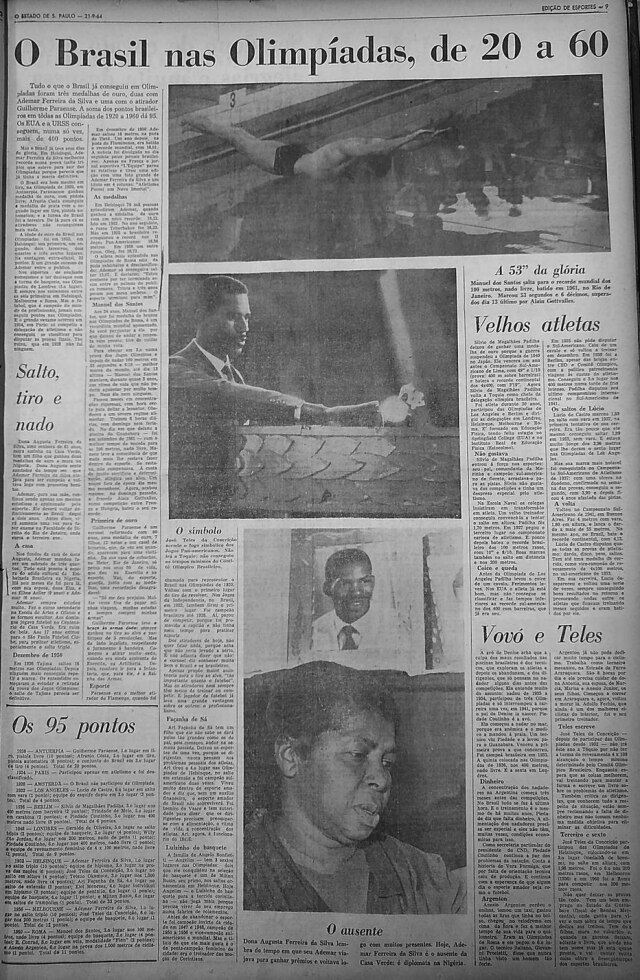 Acervo/ Estadão Edição de Esportes - 21/10/1964
