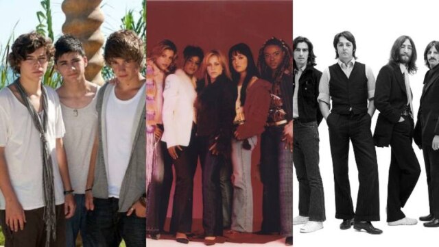 Instagram/@onedirection, Rouge e Bruce McBroom/REUTERS A separação do One Direction, do grupo Rouge e dos Beatles são algumas das mais lembradas pelos fãs.