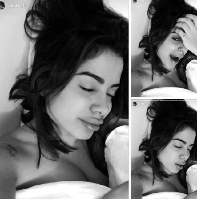Reprodução/Twitter Anitta causou diversas reações de seus seguidores ao postar essa foto.