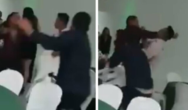 Facebook/ @blogdoluiscardoso Formandos e convidados se envolveram em agressões físicas
