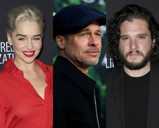 Emma McIntyre/Getty Images/AFP | REUTERS/Mario Anzuoni Brad Pitt ofereceu US$ 120 mil para assistir 'Game of Thrones' ao lado de atores da série.