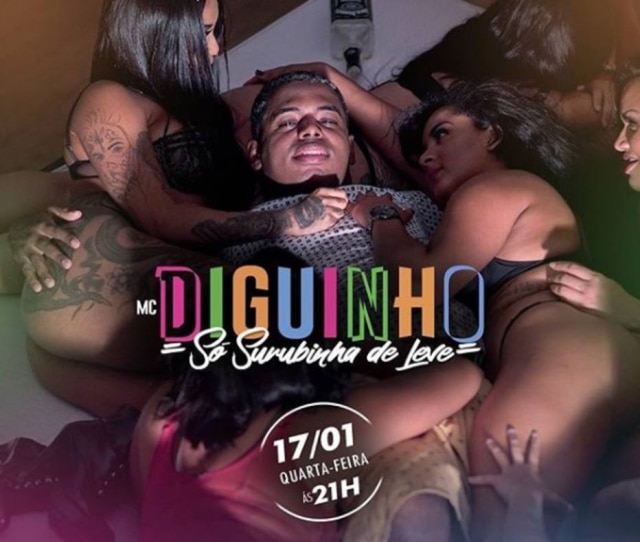 Instagram/@mcdiguinho MC Diguinho canta a música 'Só Surubinha de Leve', que incita fazer sexo com mulheres embriagadas e abandoná-las na rua.
