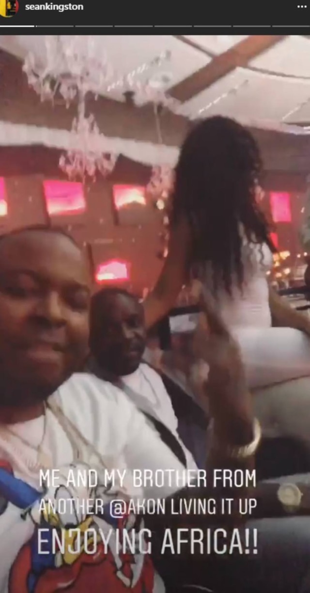 Instagram Sean Kingston ao lado de Akon