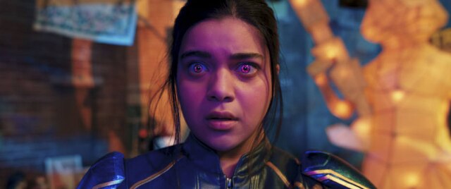 Disney Iman Vellani como Kamala Khan, protagonista de Ms. Marvel, série que estreia nesta quarta, 8 de junho, no Disney +.