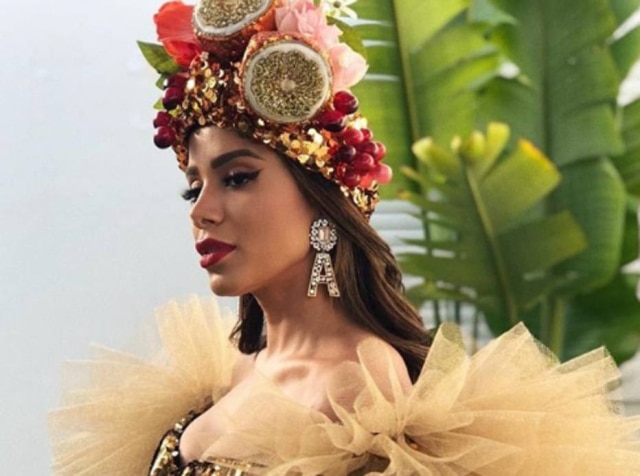 Instagram/@anitta O visual foi inspirado em Carmen Miranda, que nasceu em Portugal e cresceu no Brasil