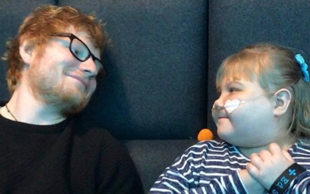 Instagram / @teddysphotos Eddy Sheeran ao lado de Melody em foto tirada durante encontro em 2016.