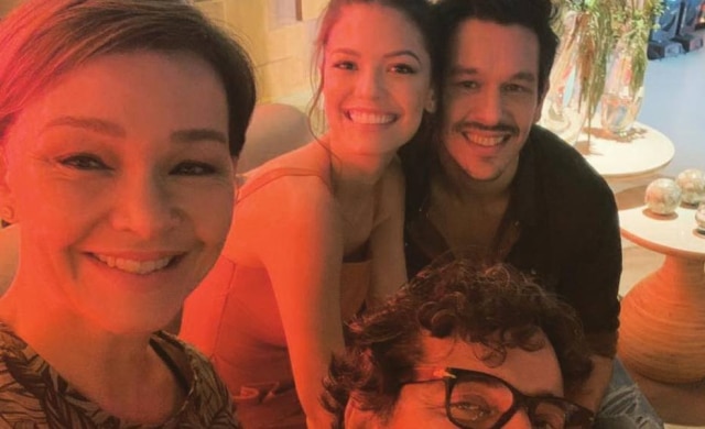 Instagram / @joaovicente27 Parte do elenco de 'Espelho da Vida' reunido.