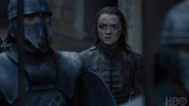 Reprodução do último episódio de 'Game of Thrones' (2019) / HBO Maisie Williams como Arya Stark em cena do último episódio de 'Game of Thrones'
