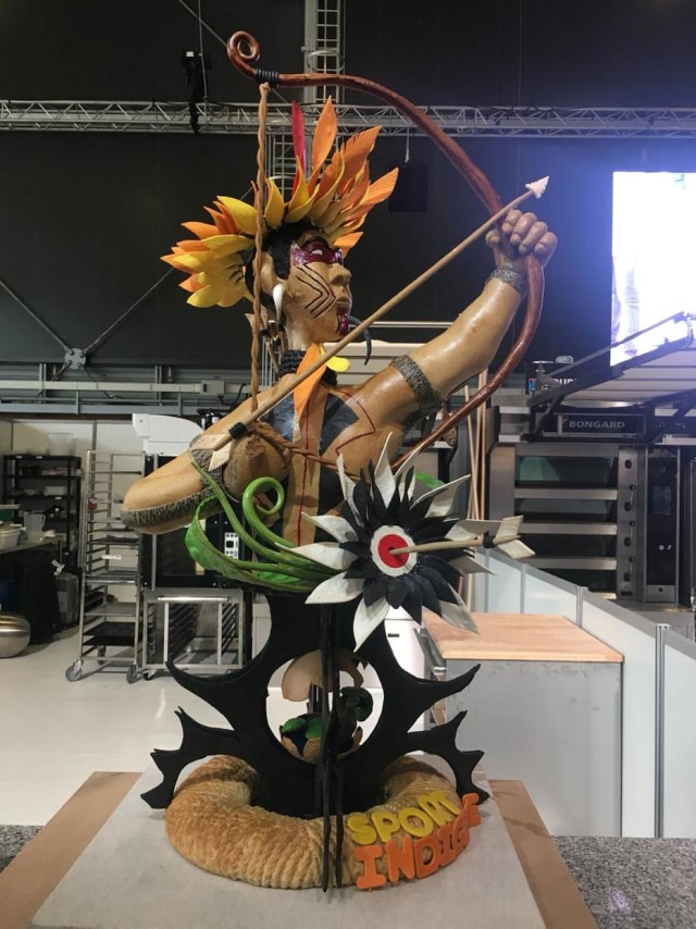 Arquivo Pessoal/ Equipe Brasileira Mundial do Pão 2019 A peça artística, uma escultura feita com massa de pão pelos participantes brasileiros do campeonato
