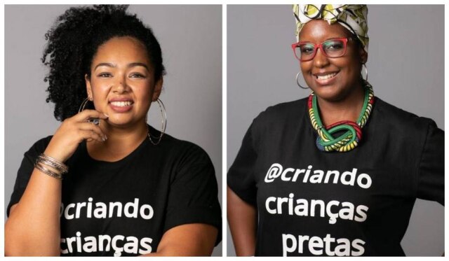 Vivian Koblinsky Deh e Paula, criadoras do projeto 'Criando Crianças Pretas'.