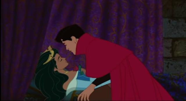 Youtube / @Lee Loechler Lee Loechler alterou as feições da princesa e do príncipe de 'A Bela Adormecida' para deixá-los parecidos com ele e a namorada