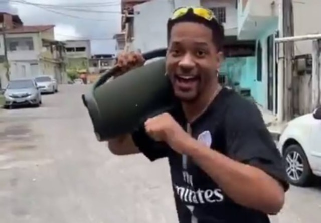 Instagram / @naiobarreto Naio Barreto em vídeo como 'Will Smith baiano'