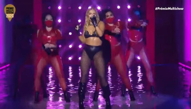 Reprodução de 'Prêmio Multishow' (2020) / Canal Multishow Luisa Sonza no Prêmio Multishow 2020