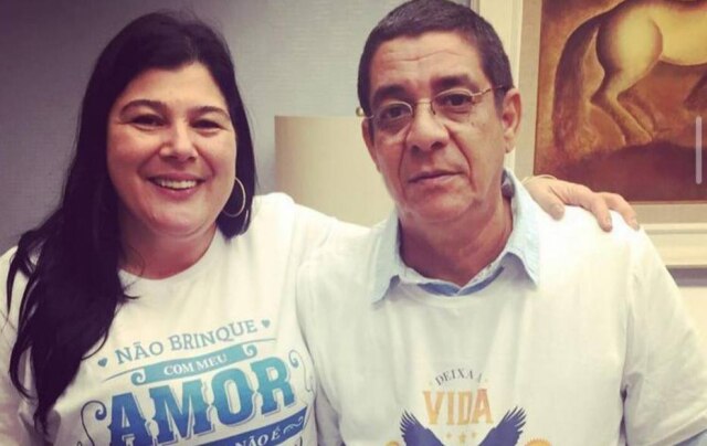 Instagram/ @zecapagodinho Zeca Pagodinho e Mônica Silva celebraram 34 anos de casados