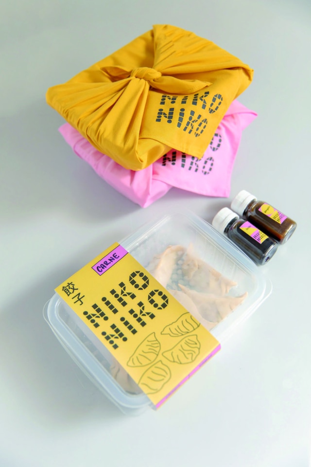 Kenzo Sanematsu Embalagens da Niko Niko podem vir embaladas no tradicional furoshiki