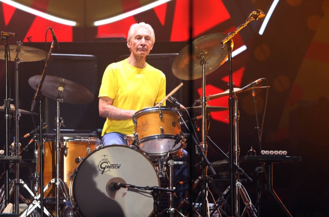 JF Diório/Estadão Charlie Watts em apresentação dos Stones no Morumbi em 2016.
