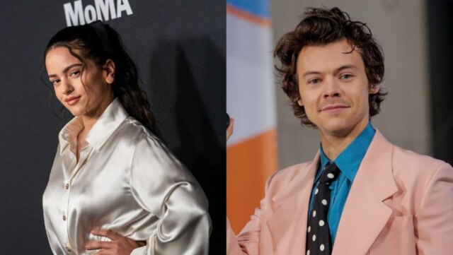 Jeena Moon/REUTERS e Brendan Mcdermid/REUTERS Harry Styles mandou mensagens para o número de telefone antigo de Rosalía. A cantora contou a situação no programa 'The Tonight Show Starring Jimmy Fallon'.