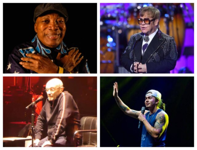 Marcos Hermes Angela Weiss/AFP/YouTube/Automorph/Twitter/ @whindersson Artistas como Milton Nascimento, Elton John, Phil Collins e Whindersson Nunes anunciaram despedida dos palcos em 2022.