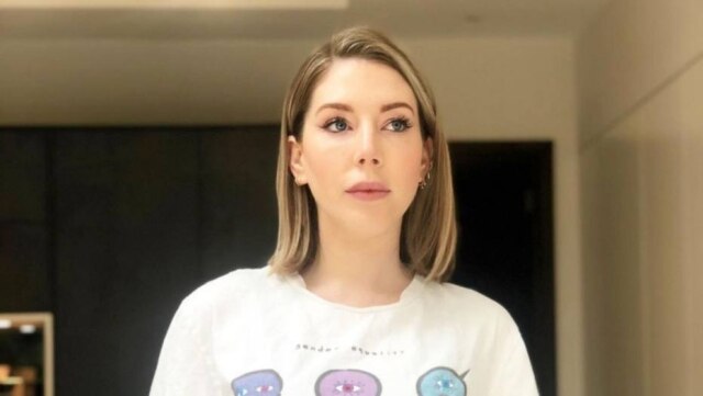 Instagram/@kathbum A atriz e comediante Katherine Ryan, que diz ter exposto um colega como abusador nos bastidores de um programa de TV.