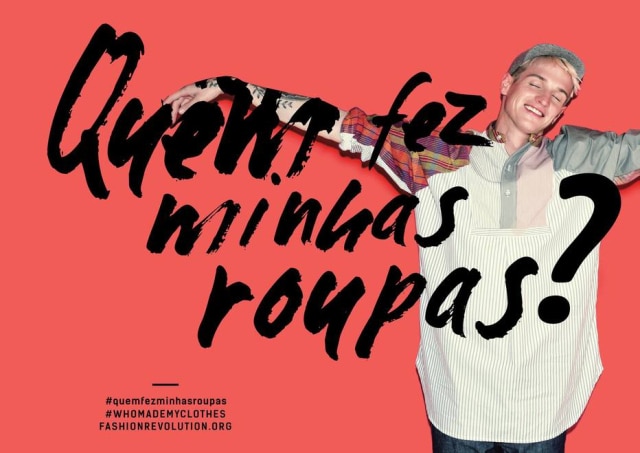 Divulgação A terceira edição do Fashion Revolution acontece dos dia 16 ao 24 de abril
