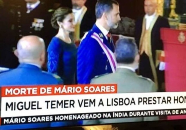 Reprodução Michel Temer foi chamado de Miguel por emissora portuguesa.