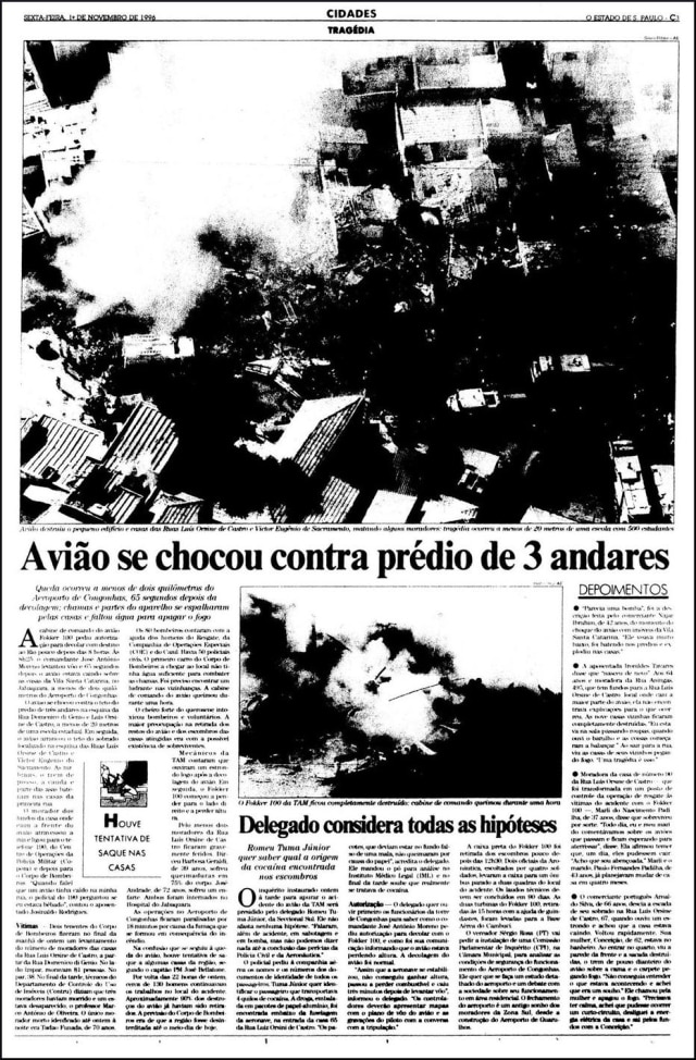 Acervo/Estadão O Estado de S.Paulo - 01/11/1996