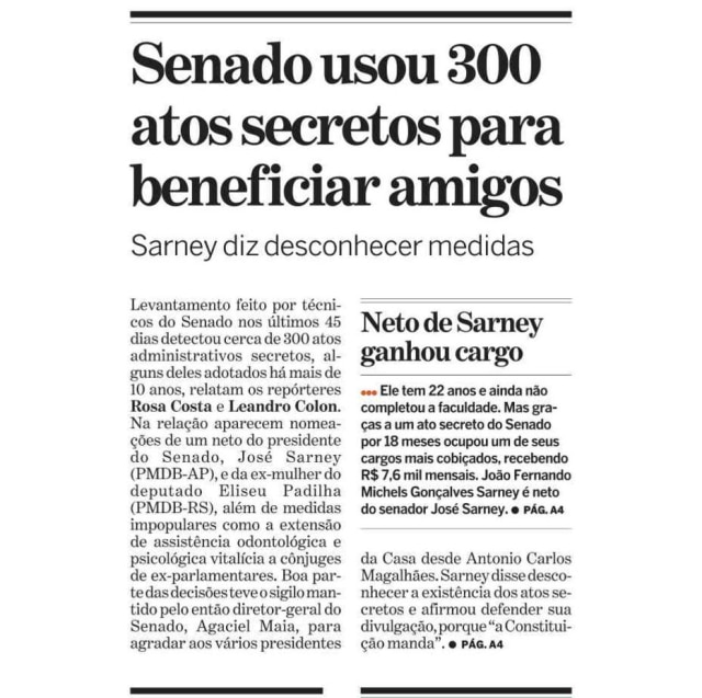 Acervo/Estadão > Estadão 10/6/2009