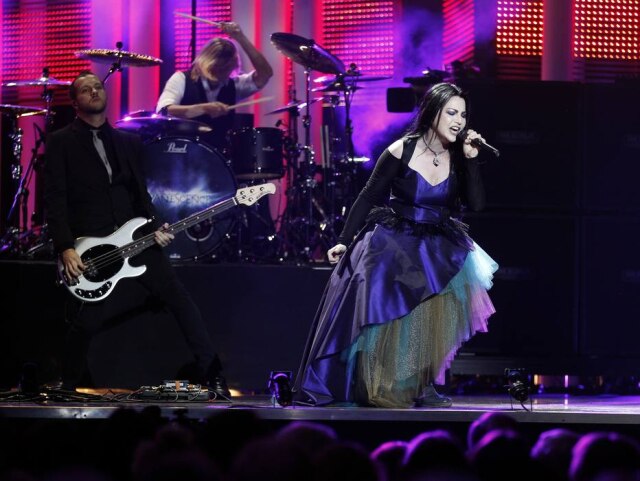 REUTERS/Leonhard Foeger A banda Evanescence, que lançou uma releitura de 'Across The Universe', dos Beatles