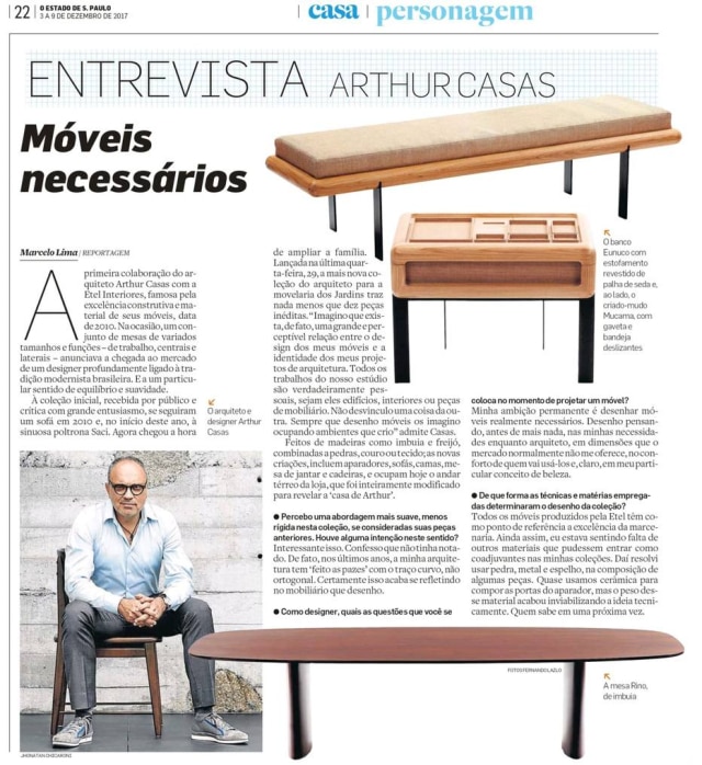 Reprodulção Entrevista com o arquiteto Arthur Casas
